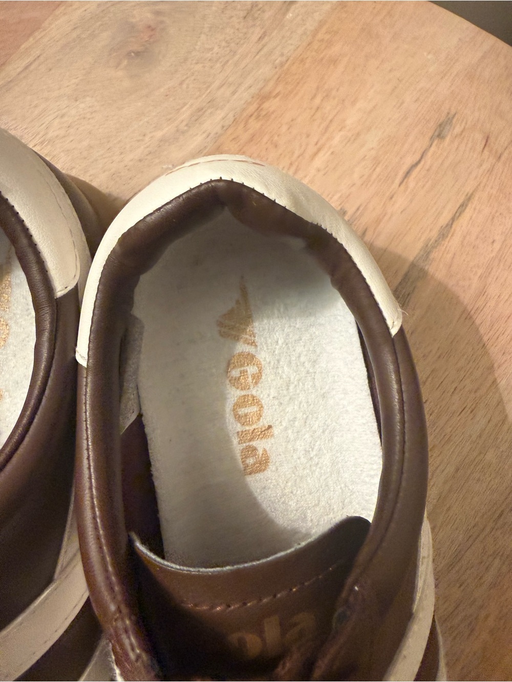 Gola Women’s Torpedo Sneakers Dark Brown/Off White - Picture 9 of 11